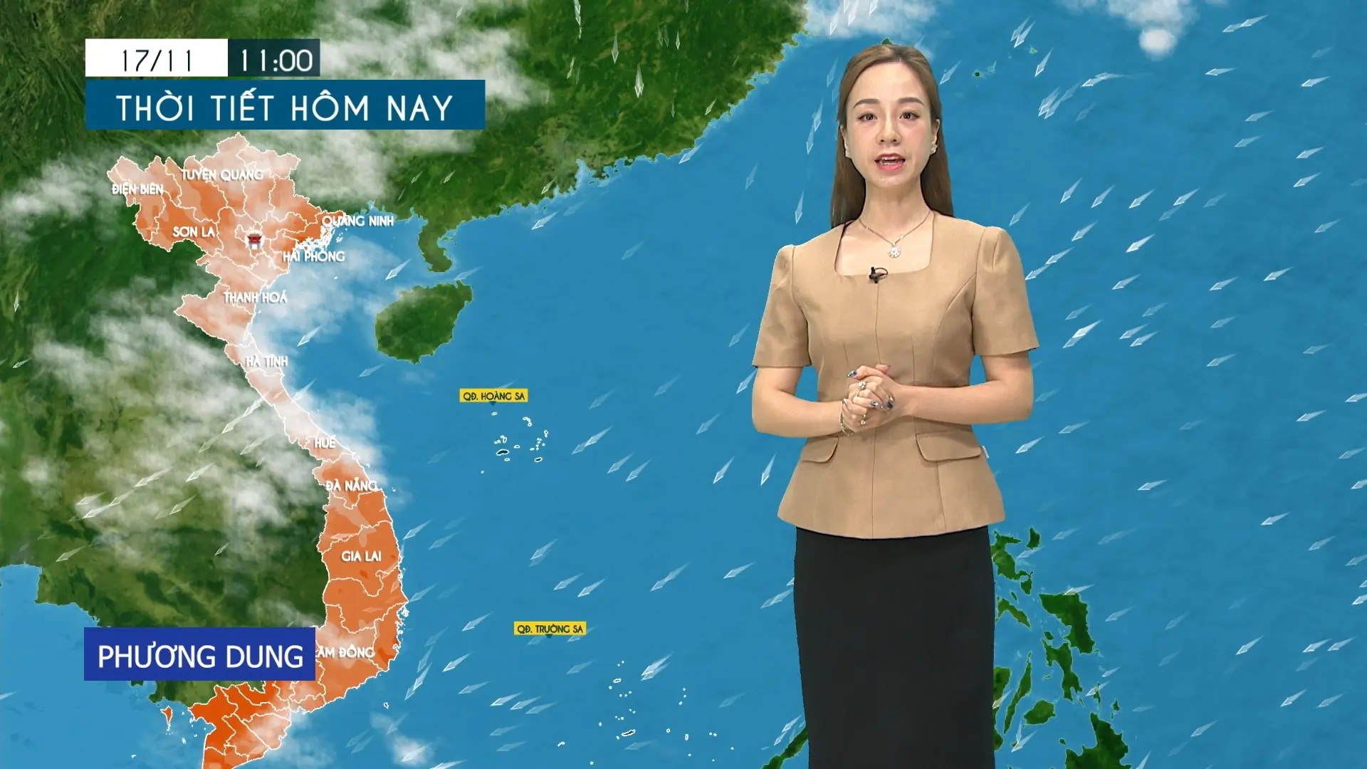 Dự báo thời tiết tối | 17/11/2025